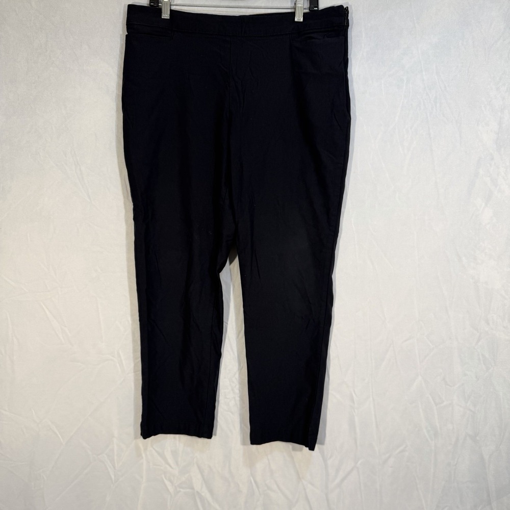 Tommy Bahama Island Zone Capris Black Arielle Pants Size 16 Rayon Soft Comfort